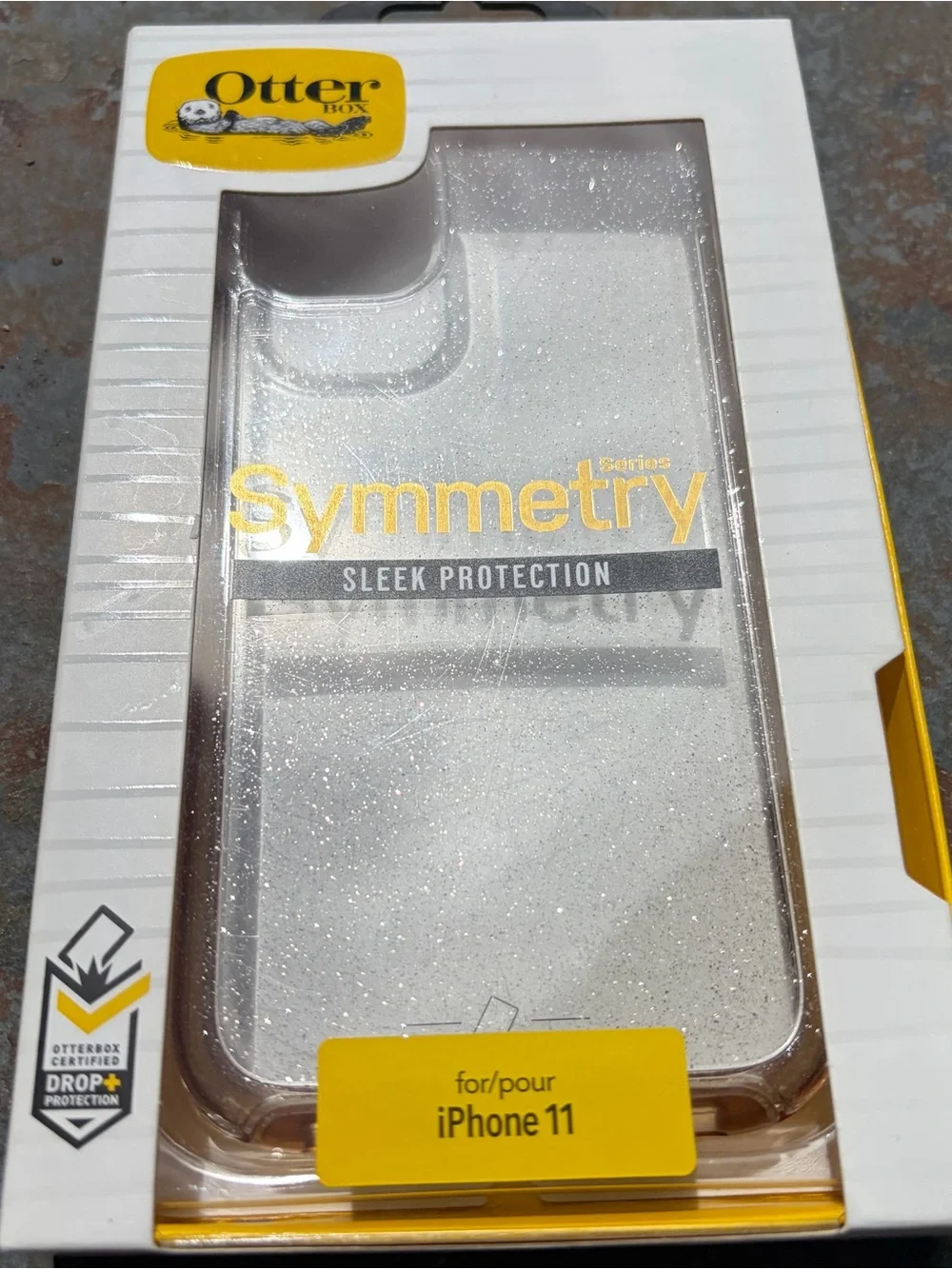 OtterBox Symmetry Series Clear Glitter Case for iPhone 11 - Gold Glitter